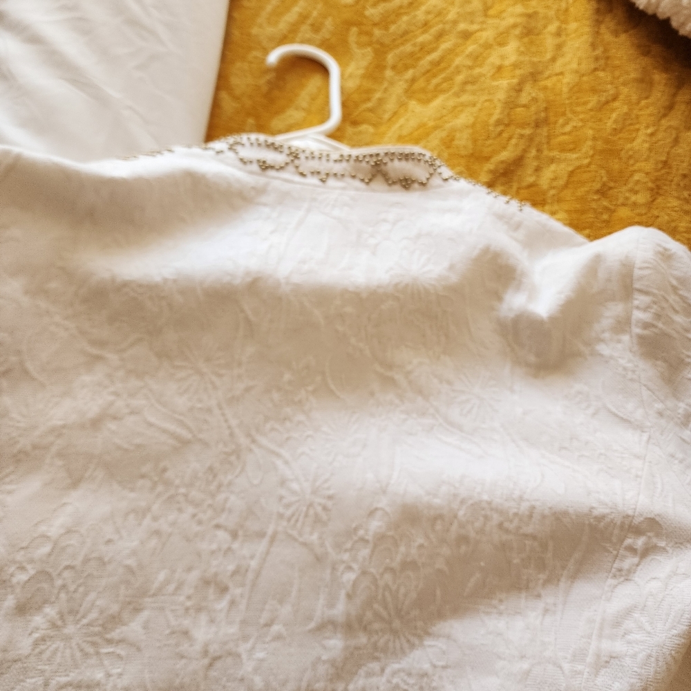 Off white linen Indisn style jacket